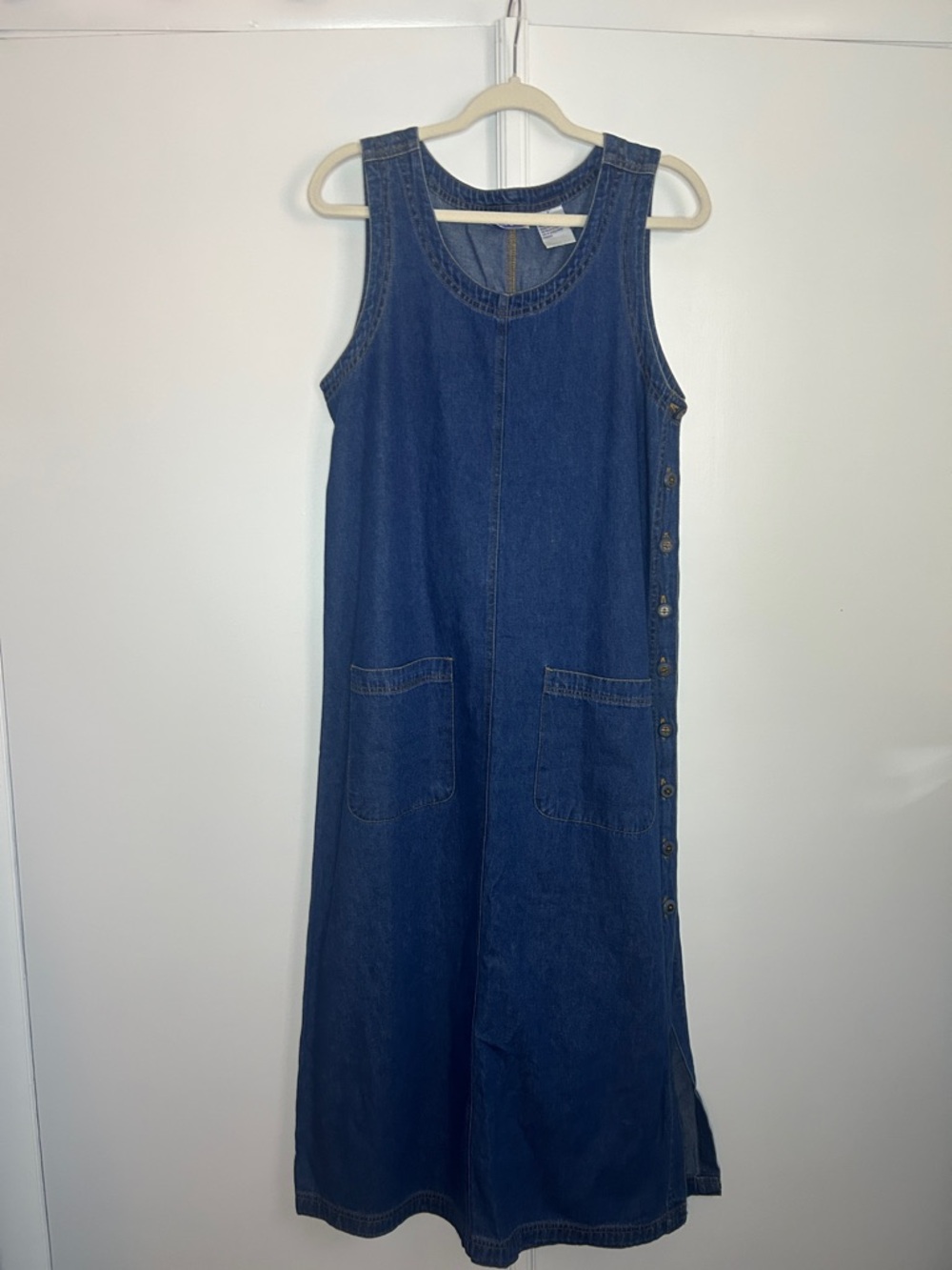 Vintage Denim Maxi Dress - Picture 2 of 6